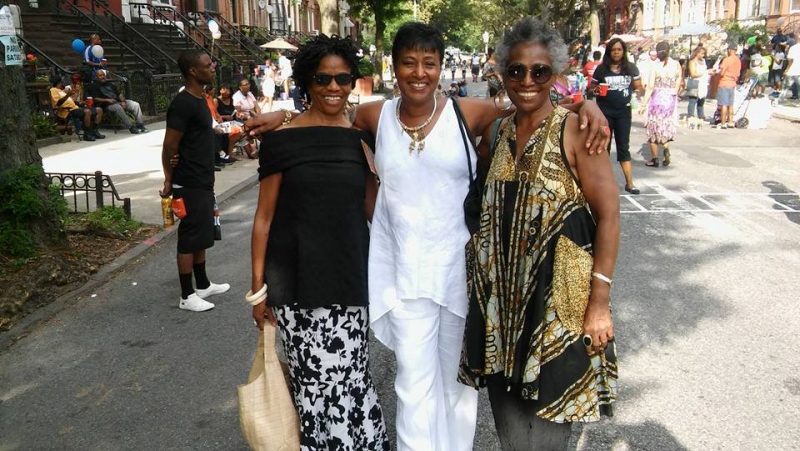 Brooklyn beauties Loretta and Viola from Sisters Place came by during my Jazz Mobile date. Always a pleasure and blessing to see them