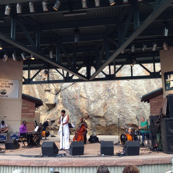 Vanessa Rubin and the Brandon McCune Trio. Performance Park Amphitheater Estes Park CO