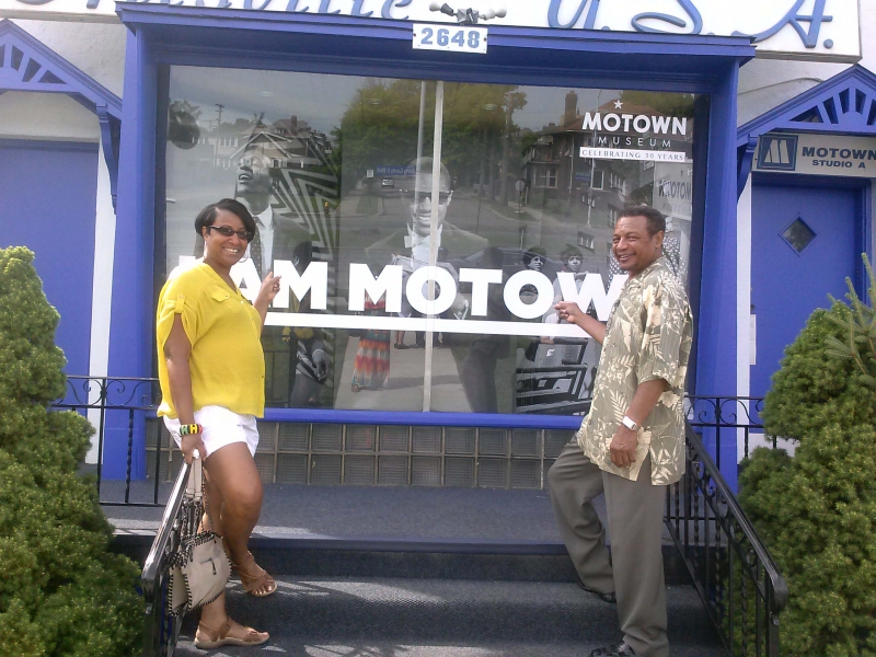 With Miller London at Motown Museum in Detroit