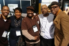 Detroit all around me! Willie Jones, me, Harry Bowens, Perry Hughes and Jacques-Kimberly Lesure NAMM 2017