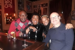 Vanessa In Chicago, Jazz Showcase between sets with Ahmed, Winard and Wayne Segal