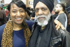 Vanessa with Dr. Lonnie Smith at NAMM 2017