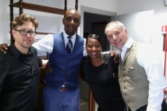 Josh Ginsburg , bass, Danny Grisset, piano, me and drummer Mario Gonzi, Milan, Italy-2016