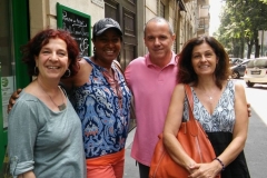 Lunching in Milan with the Director of Civica Scuola di Musica di Milano and his lovely staff