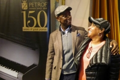 Me and a real gentleman! His Mama raised him right. Plus he is so soulful and plays the keys off the piano