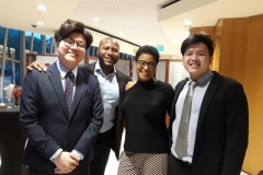 Vanessa In Singapore withBassist Ben Pho, trombonist, Marques Young,and Sean Hong Wei, alias "babyface", tenor