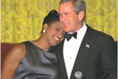 Vanessa and President Bush